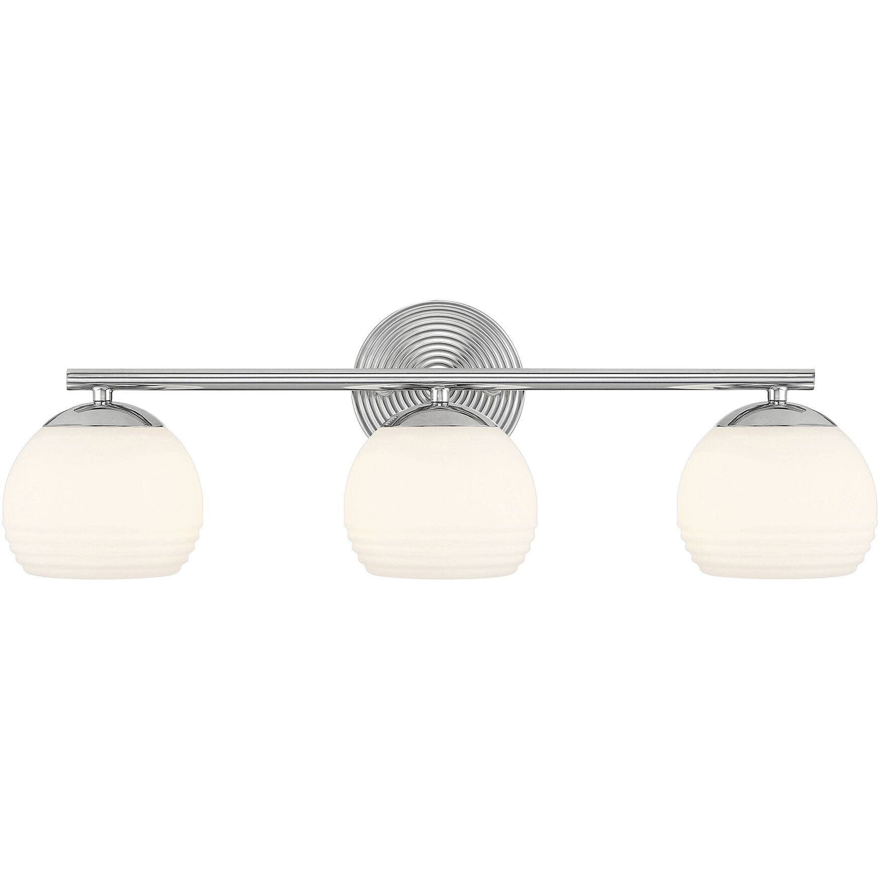 Moon Breeze 3 Light 25 inch Polished Nickel Vanity Light Wall Light